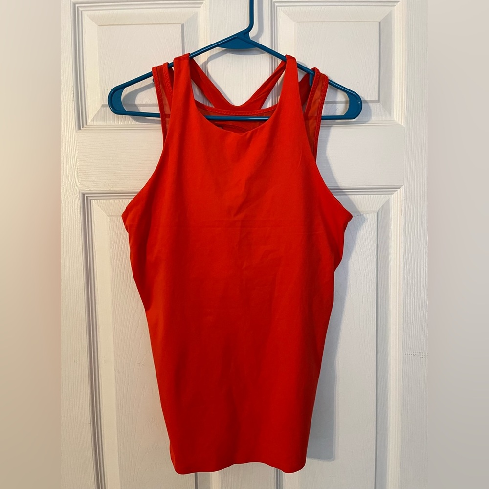 Athleta Orange Workout Top - Size Mesium